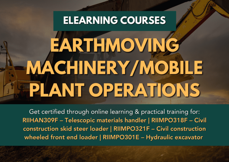 EARTHMOVING PLANT OPERATOR E-LEARNING