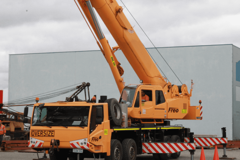 C6 Crane being used in Saferights Slewing Mobile Crane (UP TO 60 TONNES) course at the Saferight Perth facility.