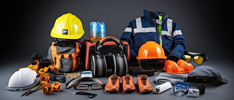 Various Industrial safety equipment to protect personal safety
